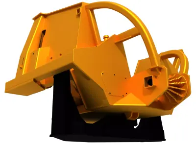 Tree Cutting Machine Free 3D model