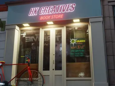 3D Shop Exterior Photorealistic Low-poly 3D model