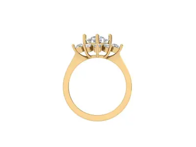 Solitaire Engagement Ring 3D print model 101