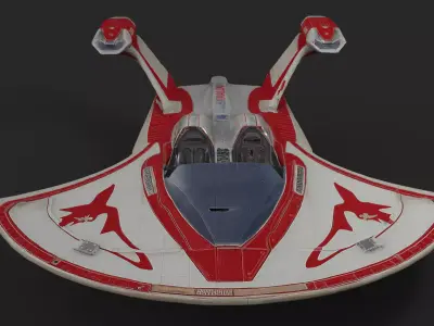 Airspeeder Trax Low-poly 3D model