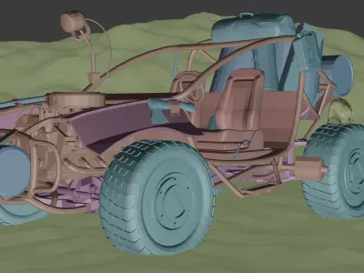 Avatar of MKoegler3D Post apocalyptic Vehicle 3D model