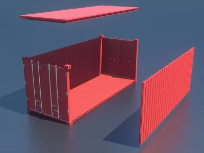 Shipping Container industry container BOX 3D Model 3D model purchase