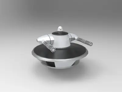 space scifi weapon 3D print model