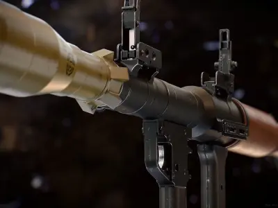 RPG-7 military weapon 3D model