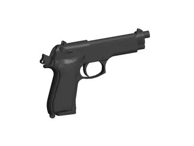 Beretta M9 3D model shop