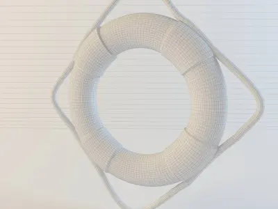 Bagel With Lifeguards 3D model