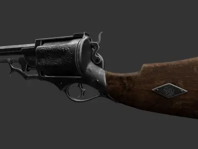 Antique Gun 3D model