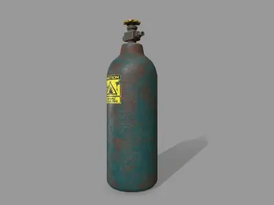 Propane Tank Low-poly 3D model 10