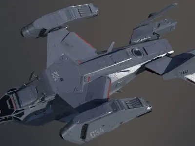 Space Ship C 3D model