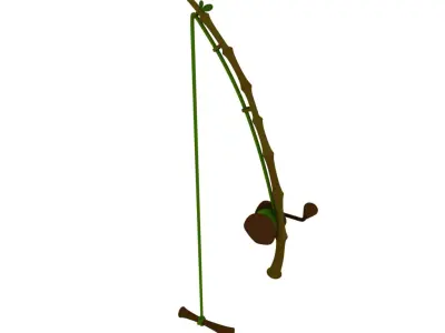 Fishing rod 3D model get