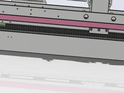 Double work position platform 3D model