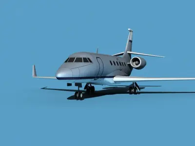 Dassault Falcon 2000 V12 3D model purchase