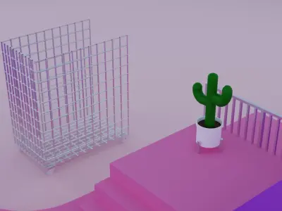 Box Packing Facility Art 3D model