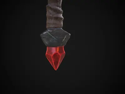 Crow Sword Low-poly 3D model
