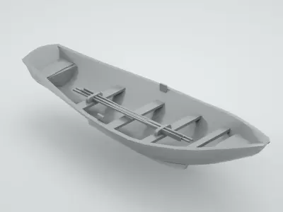 Lifeboat - Type 5 - World War 2 Warship 3D model
