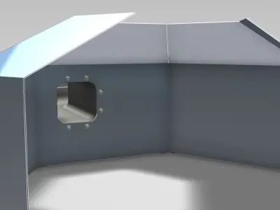 Air Duct Section Free 3D model