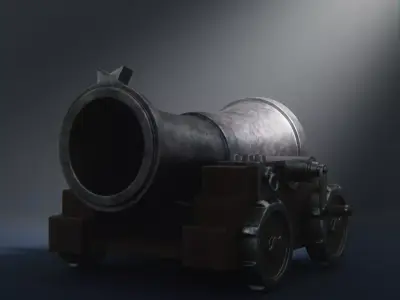 Cannon 3D Model 3D model