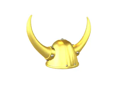 Viking Hat V1 012 Low-poly 3D model