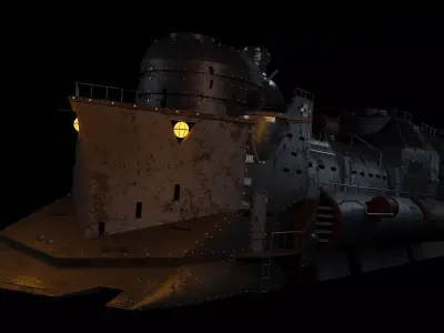 Train Iron Fortress 3D model