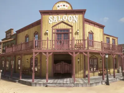 Western Town 3D model by squir