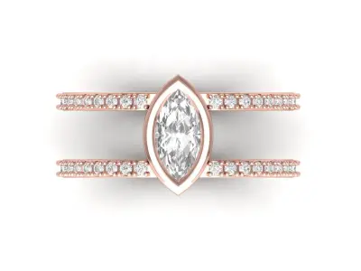 Wedding Ring  3D print model 160
