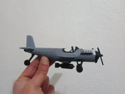 WARRIOR PLANE 3D print model