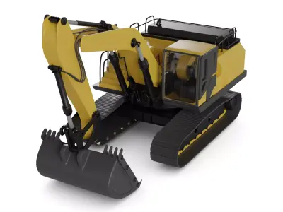 excavator 3D model by miniliktm