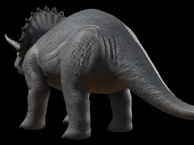 Triceratops Low-poly 3D model order
