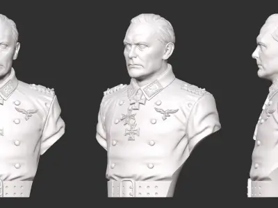 Reich Fieldmarschall Hermann Goring 3D Bust 3D model