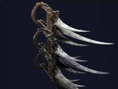 Maniac Modular Claws Low-poly 3D model