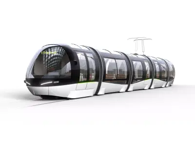 Tramway Futuristic Panoramic 3D model