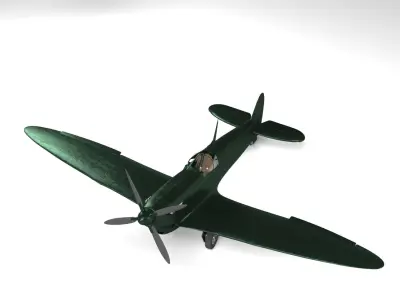 Spitfire plane 3D model