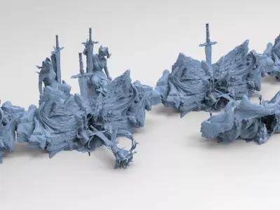 Avalon Gate mountain collection part 1 3D model