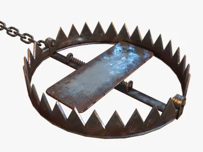 Animal Trap Low-poly 3D model