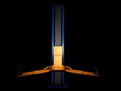 Garage Lift Hard-Surface Prop Low-poly 3D model