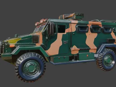 Dominate the Battlefield Military Vehicle APC 3D Model 3D model