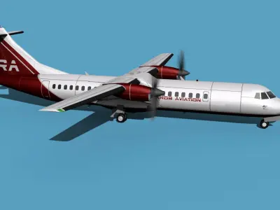 ATR  ATR-72-600 Richards Aviation 3D model