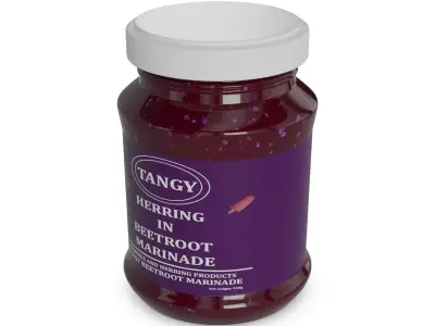 Herrings and herring products Herring in Beetroot Marinade 3D model