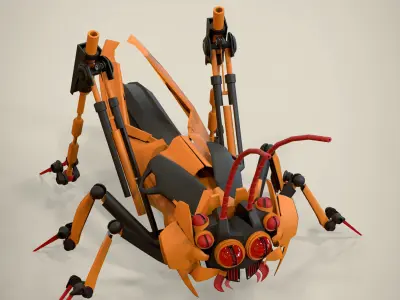 Robotic Grasshopper 3D model