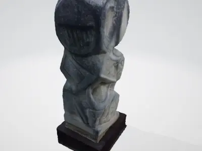 monument8 ancient egyptian statue 3D model