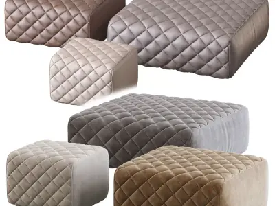 Ashley Pouf by Minotti 3D model