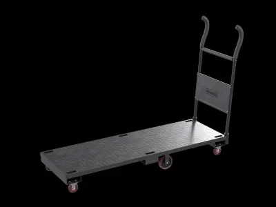 Freight roughneck goods carrier Low-poly 3D model