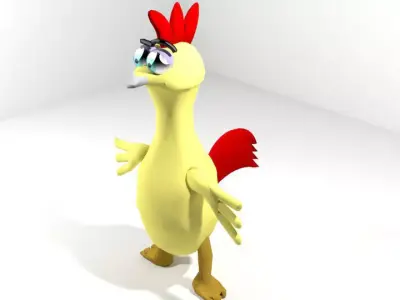 Cartoon Animal Chicken 3D model