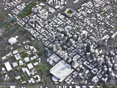 Denver Low-poly 3D model