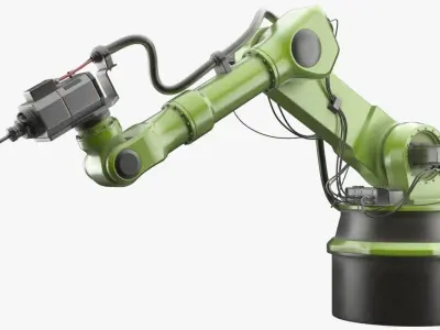 Industrial Robot 1 Textured 3D model