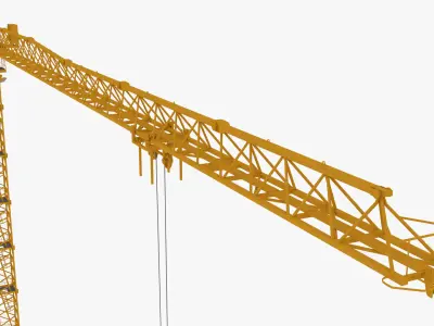 Tower Crane Low-poly 3D model get