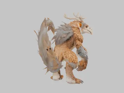 Forest Guardian 3D Model Low-poly 3D model purchase