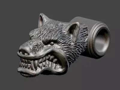 Wolf Head Free 3D print model