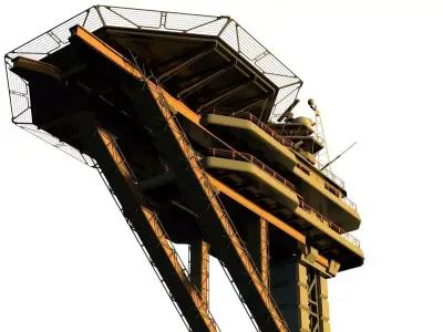 sci fi landing platform 2 3D model