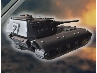 E-100 ausf B Raubtier Entwicklung tank destroyer - Germany Eas 3D print model purchase